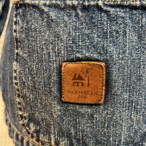 Vintage Caribbean Joe Size Small Petite Denim Jacket with 4 Front Pockets. EUC - Picture 2 of 7